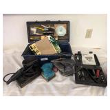 Craftsman Sanders, Toolbox, Sanding Supplies, and Glue Gun Craftsman Sanders, Toolbox, Sanding Supplies, and Glue Gun
