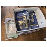 Lot of misc Door handles, hinges, and more Lot of misc Door handles, hinges, and more