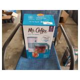 Mr. Coffee 3-quart iced tea maker, model TM75, in original packaging. Mr. Coffee 3-quart iced tea maker, model TM75, in original packaging.
