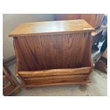 Solid Oak End Table/ Magazine Rack ( 1of 2) Solid Oak End Table/ Magazine Rack ( 1of 2)