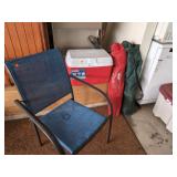 Camping Lot - 2 camping chairs, cooler and patio chair Camping Lot - 2 camping chairs, cooler and patio chair