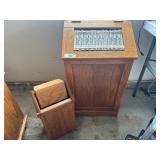 Oak Hamper and Matching Waste Bin Oak Hamper and Matching Waste Bin