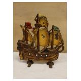 Ship Cast Iron Doorstop
