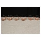 Pink Depression Glass Tea Cups