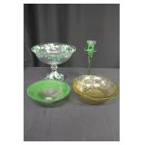 Misc. Green and Yellow Glass