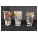 Vintage Bird Drinking Glasses