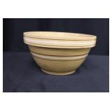 Yellow Ware Pottery Mixing Bowl