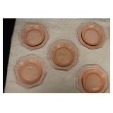 Pink Depression Glass Small Plates