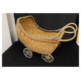 Wicker Doll Buggy