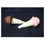 Vintage Ice Cream Cone Salt and Pepper Shakers