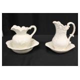 Vintage White Pitchers and Bowls