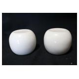 Vintage Milk Glass Salt and Pepper Shakers