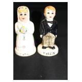 Then & Now Married Couple Salt & Pepper Shakers