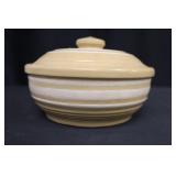 Vintage Yellow Ware Watt Pottery Casserole Dish