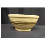 Yellow Ware Pottery Mixing Bowl