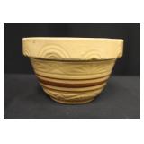Small Vintage Yellow Ware Pottery Bowl