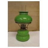 Vintage Miniature Green Oil Lamp