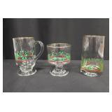 Vintage Arby's Christmas Collection Glasses