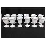 Vintage Milk Glass Harvest Grape Goblets