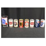Vintage Beer Cans and Glass