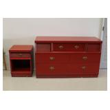 Mid-century Mengel Furniture Dresser & Night Stand