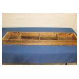 Long Wooden Divided Box