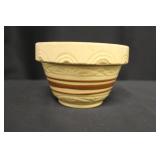 Small Vintage Yellow Ware Pottery Bowl