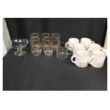 Vintage Arby's Christmas Collection Glasses & Mugs