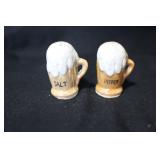 Lusterware Beer Mug Salt and Pepper Shakers