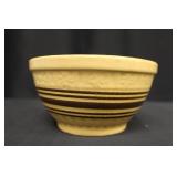 Vintage Yellow Ware Pottery Bowl