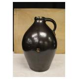 Brown Stoneware Ovoid Jug