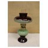 Vintage Redware Miniature Oil Lamp