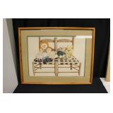Framed Print - Raggedy Anne, Andy and Bears