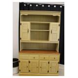 Vintage Mustard Color Hutch