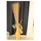 Wicker Planter with Greenery