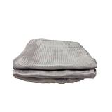 Silver Satin Curtain Panels (A)