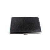 Black Leather-Look Metal Cigarette / Card Case (U)