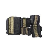 Black & Gold Bath Linen Set with Mats (A)