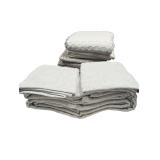 Light Grey Damask Coverlet Set (A)