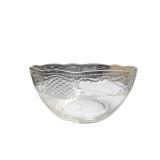 Pressed Glass Serving Bowl (K)