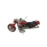 Vintage Red Metal Motorcycle Model (U)