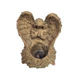 Praying Angel Tealight Holder Gold-Tone Resin (A)