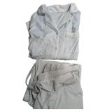 La Vie en Rose Light Blue Fleece Pajama Set (C)