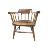 Vintage Wooden Windsor-Style Chair (F)