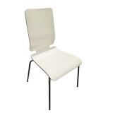 Modern White Molded Dining Chair (F)