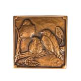 Canadian Copper Wall Plaque w/ Three Birds (P)