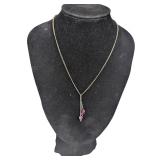 Vintage Silver-Tone Necklace (J)