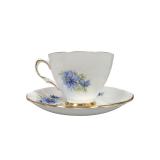Colclough China Cup & Saucer Blue Cornflower (U)