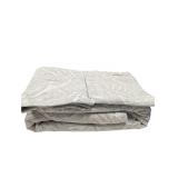 Grey Botanical Jacquard Coverlet Set (A)