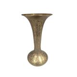 Vintage Hand-Etched Brass Vase (U)
